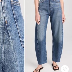 Agolde Blue Straight Leg Women's Jeans